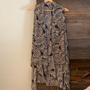 Paisley Sheer Vest